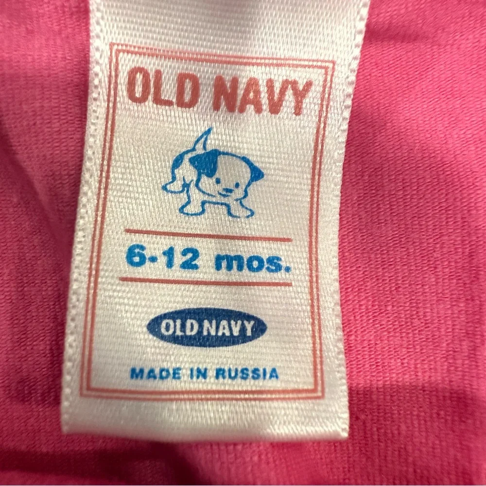 Old Navy Fuchsia Kids Tank with Butterfly Lace Accent Size 6-12 months